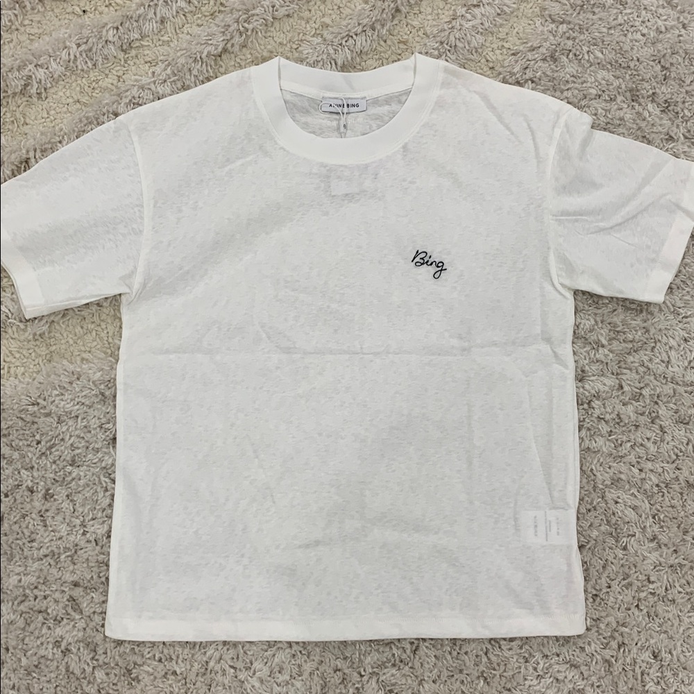 Anine Bing Oatmeal White T-Shirt Women’s Sizes Small Medium & Large